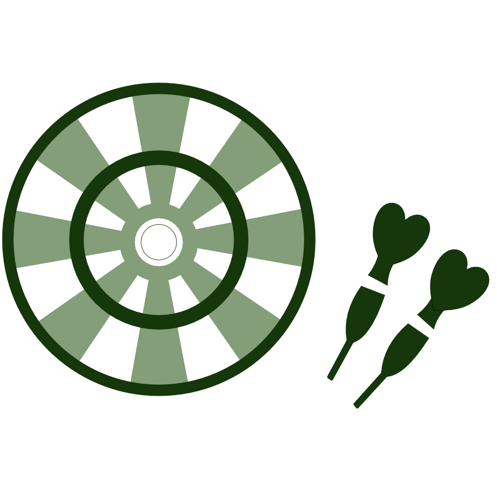 pictogramme jeu de fléchettes