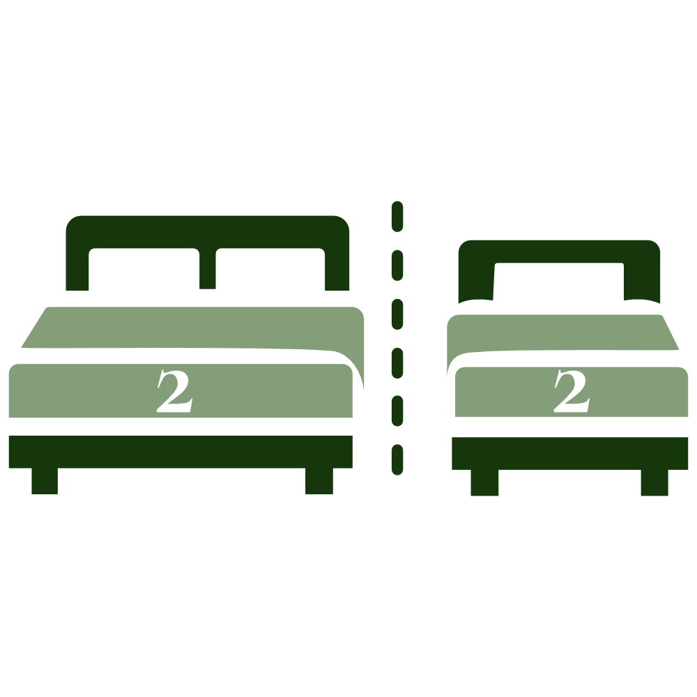pictogramme lits doubles et lits simples