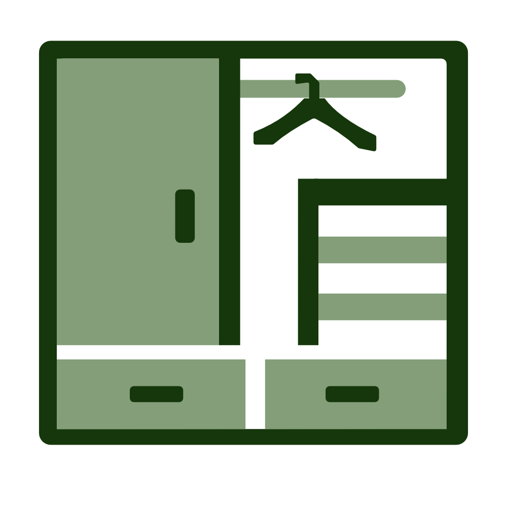 pictogramme espaces de rangement