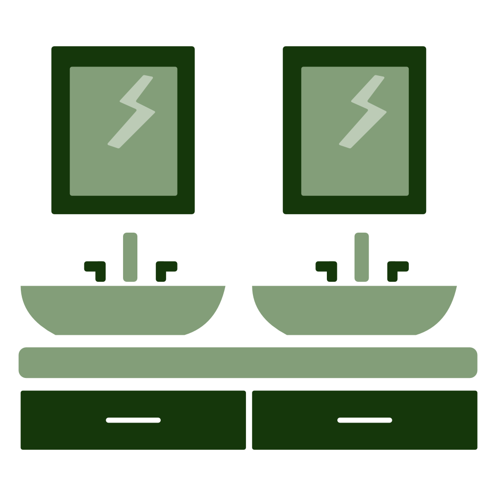 pictogramme double vasque